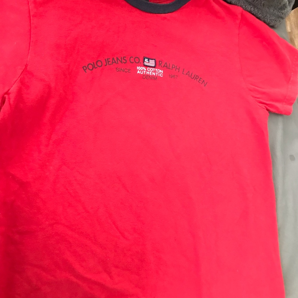 Red vintage polo Ralph Lauren shirt